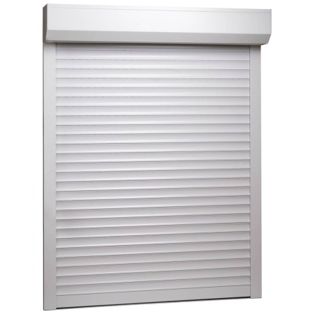 vidaXL Rollladen Aluminium 130x140 cm Weiß