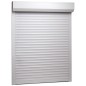 vidaXL Rollladen Aluminium 130x140 cm Weiß vidaXL Rollladen Aluminium 130x140 cm Weiß