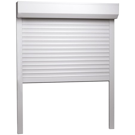 vidaXL Rollladen Aluminium 130x140 cm Weiß