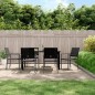 vidaXL 7-tlg. Garten-Essgruppe Poly Rattan und Stahl vidaXL 7-tlg. Garten-Essgruppe Poly Rattan und Stahl