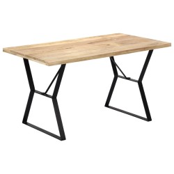 vidaXL Esstisch 140 x 80 x 76 cm Mango-Massivholz