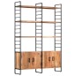 vidaXL Bücherregal 4 Etagen 124x30x180 cm Massivholz Akazie vidaXL Bücherregal 4 Etagen 124x30x180 cm Massivholz Akazie