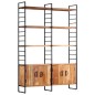 vidaXL Bücherregal 4 Etagen 124x30x180 cm Massivholz Akazie vidaXL Bücherregal 4 Etagen 124x30x180 cm Massivholz Akazie
