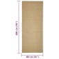 vidaXL Teppich Natur Sisal 80x200 cm vidaXL Teppich Natur Sisal 80x200 cm