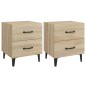 vidaXL Nachttische 2 Stk. Sonoma-Eiche 40x35x47,5 cm vidaXL Nachttische 2 Stk. Sonoma-Eiche 40x35x47,5 cm