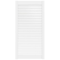 vidaXL Lamellentür Massivholz Kiefer Weiß 99,3x49,4 cm