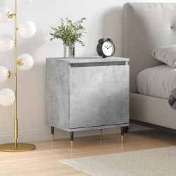 vidaXL Nachttisch Betongrau 40x30x50 cm Holzwerkstoff