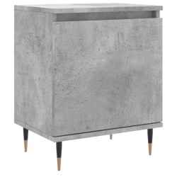 vidaXL Nachttisch Betongrau 40x30x50 cm Holzwerkstoff
