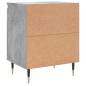 vidaXL Nachttisch Betongrau 40x30x50 cm Holzwerkstoff vidaXL Nachttisch Betongrau 40x30x50 cm Holzwerkstoff