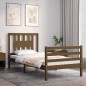 vidaXL Massivholzbett mit Kopfteil Honigbraun 100x200 cm vidaXL Massivholzbett mit Kopfteil Honigbraun 100x200 cm