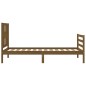 vidaXL Massivholzbett mit Kopfteil Honigbraun 100x200 cm vidaXL Massivholzbett mit Kopfteil Honigbraun 100x200 cm