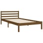 vidaXL Massivholzbett mit Kopfteil Honigbraun 100x200 cm vidaXL Massivholzbett mit Kopfteil Honigbraun 100x200 cm