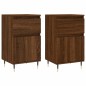 vidaXL Sideboards 2 Stk. Braun Eichen-Optik 40x35x70 cm Holzwerkstoff vidaXL Sideboards 2 Stk. Braun Eichen-Optik 40x35x70 cm Holzwerkstoff