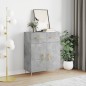 vidaXL Sideboard Betongrau 69,5x34x90 cm Holzwerkstoff vidaXL Sideboard Betongrau 69,5x34x90 cm Holzwerkstoff