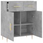 vidaXL Sideboard Betongrau 69,5x34x90 cm Holzwerkstoff vidaXL Sideboard Betongrau 69,5x34x90 cm Holzwerkstoff