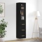 vidaXL Highboard Schwarz 34,5x34x180 cm Holzwerkstoff vidaXL Highboard Schwarz 34,5x34x180 cm Holzwerkstoff