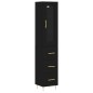 vidaXL Highboard Schwarz 34,5x34x180 cm Holzwerkstoff vidaXL Highboard Schwarz 34,5x34x180 cm Holzwerkstoff