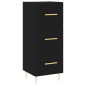 vidaXL Highboard Schwarz 34,5x34x180 cm Holzwerkstoff vidaXL Highboard Schwarz 34,5x34x180 cm Holzwerkstoff