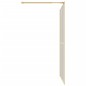 vidaXL Duschwand für Begehbare Dusche ESG Klarglas Golden 140x195cm vidaXL Duschwand für Begehbare Dusche ESG Klarglas Golden 140x195cm
