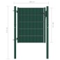 vidaXL Zauntor PVC und Stahl 100x101 cm Grün vidaXL Zauntor PVC und Stahl 100x101 cm Grün
