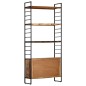 vidaXL Bücherregal 4 Ebenen 80x30x180 cm Altholz Massiv vidaXL Bücherregal 4 Ebenen 80x30x180 cm Altholz Massiv