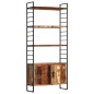 vidaXL Bücherregal 4 Ebenen 80x30x180 cm Altholz Massiv vidaXL Bücherregal 4 Ebenen 80x30x180 cm Altholz Massiv