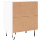 vidaXL Nachttisch Hochglanz-Weiß 40x30x50 cm Holzwerkstoff vidaXL Nachttisch Hochglanz-Weiß 40x30x50 cm Holzwerkstoff
