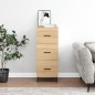 vidaXL Sideboard Sonoma-Eiche 34,5x34x90 cm Holzwerkstoff vidaXL Sideboard Sonoma-Eiche 34,5x34x90 cm Holzwerkstoff
