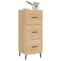 vidaXL Sideboard Sonoma-Eiche 34,5x34x90 cm Holzwerkstoff vidaXL Sideboard Sonoma-Eiche 34,5x34x90 cm Holzwerkstoff