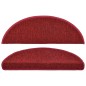 vidaXL 15 Stk. Treppenmatten Bordeauxrot 65 x 24 x 4 cm vidaXL 15 Stk. Treppenmatten Bordeauxrot 65 x 24 x 4 cm