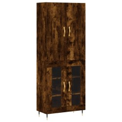 vidaXL Highboard Räuchereiche 69,5x34x180 cm Holzwerkstoff