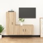 vidaXL 2-tlg. TV-Schrank-Set Sonoma-Eiche Holzwerkstoff vidaXL 2-tlg. TV-Schrank-Set Sonoma-Eiche Holzwerkstoff