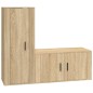 vidaXL 2-tlg. TV-Schrank-Set Sonoma-Eiche Holzwerkstoff vidaXL 2-tlg. TV-Schrank-Set Sonoma-Eiche Holzwerkstoff