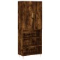 Highboard Räuchereiche 69,5x34x180 cm Holzwerkstoff Highboard Räuchereiche 69,5x34x180 cm Holzwerkstoff