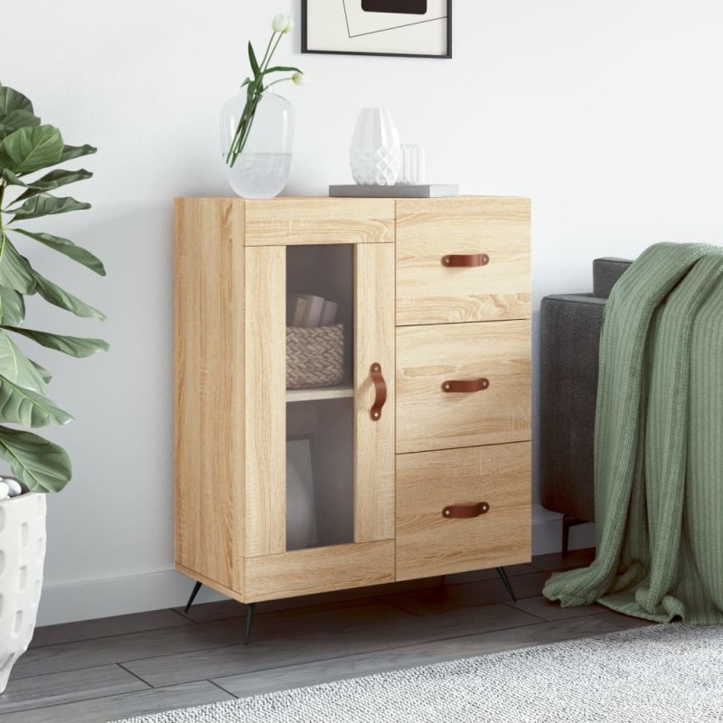 vidaXL Sideboard Sonoma-Eiche 69,5x34x90 cm Holzwerkstoff vidaXL Sideboard Sonoma-Eiche 69,5x34x90 cm Holzwerkstoff