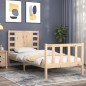 vidaXL Massivholzbett mit Kopfteil 90x200 cm vidaXL Massivholzbett mit Kopfteil 90x200 cm