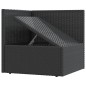 vidaXL 11-tlg. Garten-Lounge-Set mit Kissen Schwarz Poly Rattan vidaXL 11-tlg. Garten-Lounge-Set mit Kissen Schwarz Poly Rattan