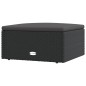 vidaXL 11-tlg. Garten-Lounge-Set mit Kissen Schwarz Poly Rattan vidaXL 11-tlg. Garten-Lounge-Set mit Kissen Schwarz Poly Rattan