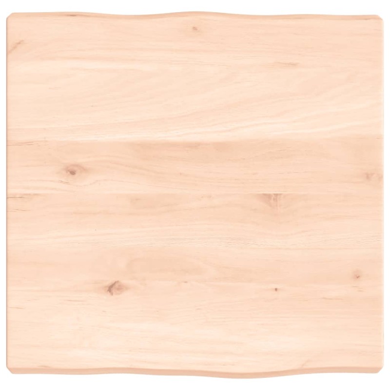 vidaXL Tischplatte 40x40x4 cm Massivholz Eiche Unbehandelt Baumkante vidaXL Tischplatte 40x40x4 cm Massivholz Eiche Unbehandelt Baumkante