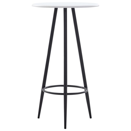 3-tlg. Bar-Set Kunstleder Schwarz