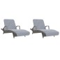 vidaXL Strandtücher 2 Stk. Grau 75x200 cm Stoff 400 GSM vidaXL Strandtücher 2 Stk. Grau 75x200 cm Stoff 400 GSM