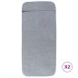 vidaXL Strandtücher 2 Stk. Grau 75x200 cm Stoff 400 GSM vidaXL Strandtücher 2 Stk. Grau 75x200 cm Stoff 400 GSM