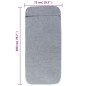 vidaXL Strandtücher 2 Stk. Grau 75x200 cm Stoff 400 GSM vidaXL Strandtücher 2 Stk. Grau 75x200 cm Stoff 400 GSM