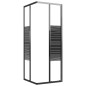 vidaXL Duschkabine mit Streifen ESG 80x80x180 cm Schwarz vidaXL Duschkabine mit Streifen ESG 80x80x180 cm Schwarz