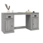vidaXL Schreibtisch mit Stauraum Grau Sonoma Holzwerkstoff vidaXL Schreibtisch mit Stauraum Grau Sonoma Holzwerkstoff