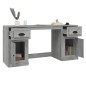 vidaXL Schreibtisch mit Stauraum Grau Sonoma Holzwerkstoff vidaXL Schreibtisch mit Stauraum Grau Sonoma Holzwerkstoff