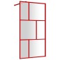 vidaXL Duschwand für Begehbare Dusche mit ESG Klarglas Rot 115x195 cm vidaXL Duschwand für Begehbare Dusche mit ESG Klarglas Rot 115x195 cm