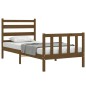 vidaXL Massivholzbett mit Kopfteil Honigbraun 90x200 cm vidaXL Massivholzbett mit Kopfteil Honigbraun 90x200 cm