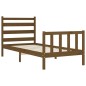 vidaXL Massivholzbett mit Kopfteil Honigbraun 90x200 cm vidaXL Massivholzbett mit Kopfteil Honigbraun 90x200 cm
