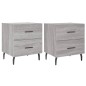 vidaXL Nachttische 2 Stk. Grau Sonoma 40x35x47,5 cm Holzwerkstoff vidaXL Nachttische 2 Stk. Grau Sonoma 40x35x47,5 cm Holzwerkstoff